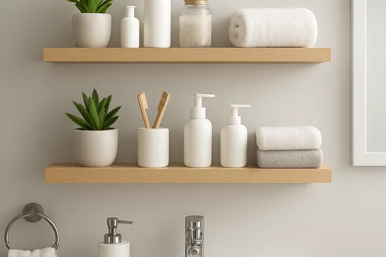 Install Floating Shelves for Stylish Storage illustration