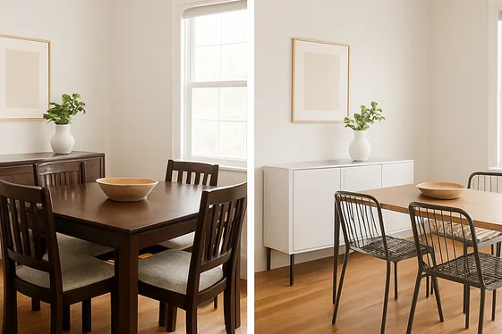 Before and After: Swapping Bulky Furniture for Sleek Styles illustration