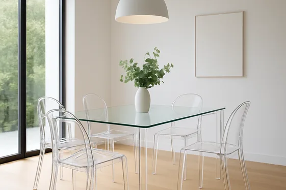 Quick Tip on Using Transparent Furniture to Open Up Space illustration