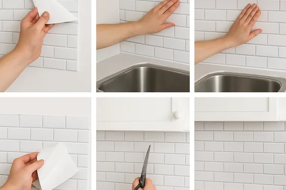 DIY Peel-and-Stick Backsplash for a Quick Update illustration