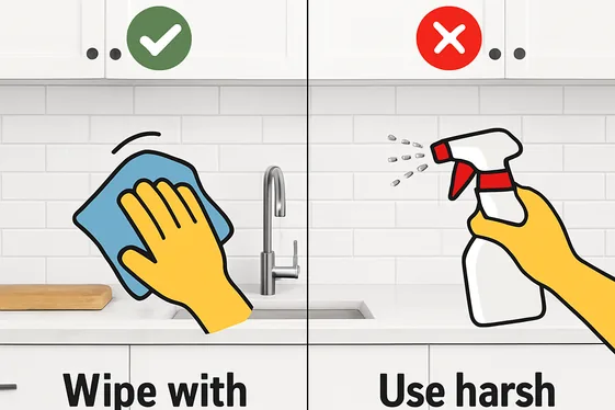 Do and Don’t Guide for Maintaining Your Backsplash illustration