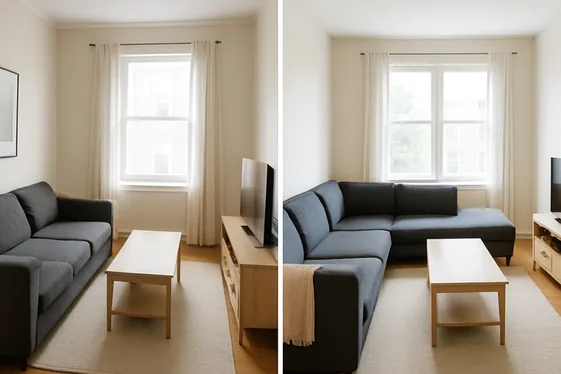 Rearrange Furniture to Open Up Space illustration