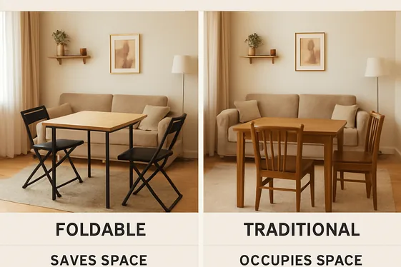 Invest in Foldable and Stackable Items illustration