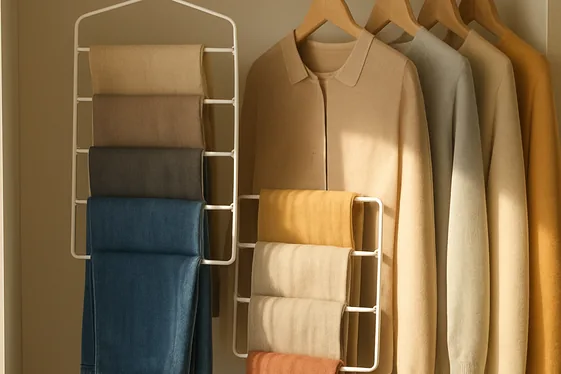 Optimize Closet Space with Tiered Hangers illustration