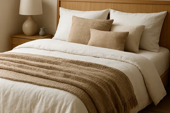Keep Bedding Crisp with Linen and Cotton Blends illustration