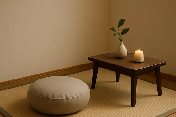 Incorporate a Meditation Corner or Zen Space illustration