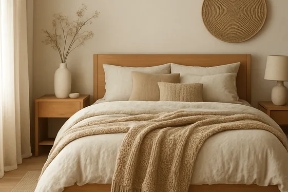 Add Soft, Layered Textiles for Comfort illustration