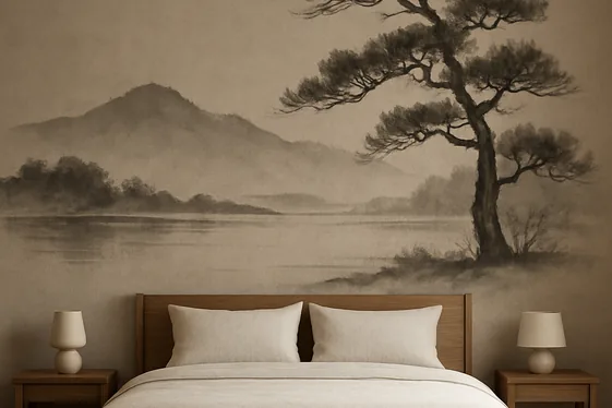 Create a Statement Wall with Japanese-Inspired Art illustration