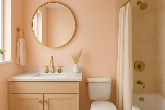 Soft Peach to Soften the Space illustration