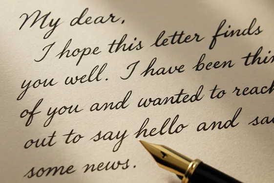 Quick Tip for Perfect Handwritten Letters illustration