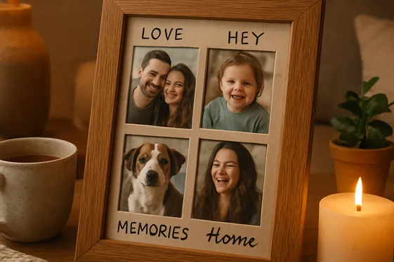 DIY Personalized Photo Frame with Messages illustration