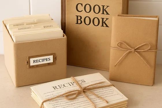 How to Create a Custom Recipe Book for Mom illustration