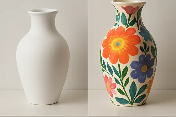 Plain Vase vs. Painted One: Which to Gift? illustration