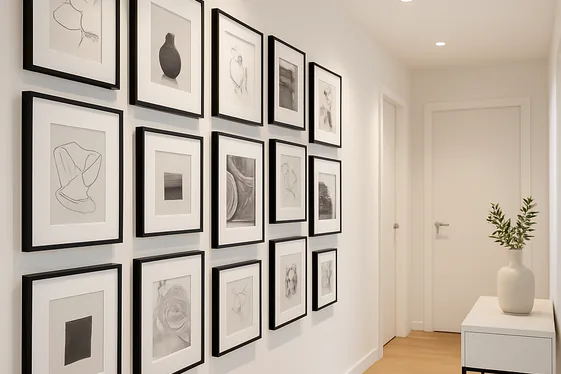 Highlight Your Space with a Bold Gallery Wall illustration