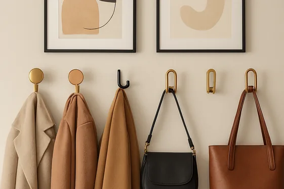Install Wall Hooks for Organization and Design illustration