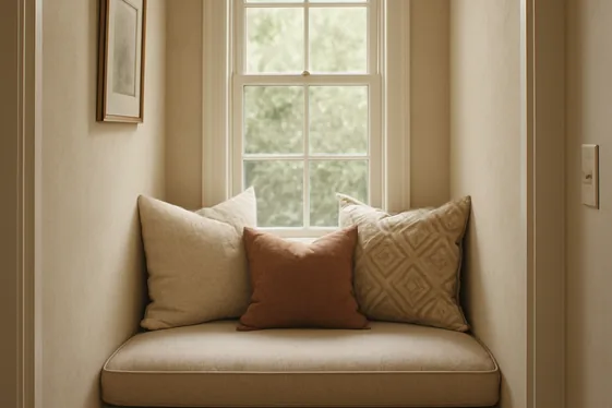 Create a Cozy Nook with Cushioned Seating illustration