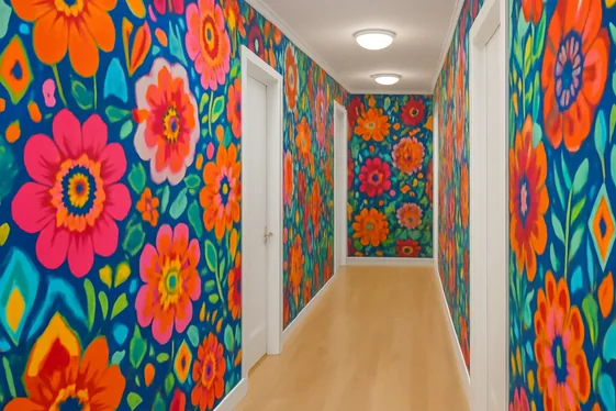 Play with Color Using Bold Wallpaper illustration