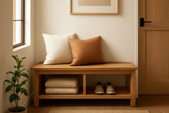Add Functional Seating with a Stylish Bench illustration