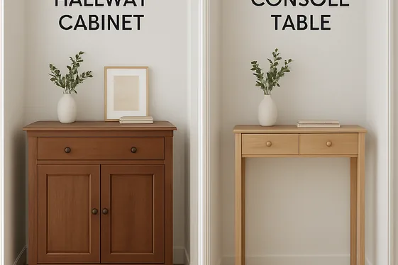 Use Narrow Console Tables for Storage and Style illustration