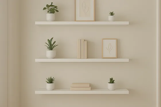 Keep It Minimal with Floating Shelves illustration